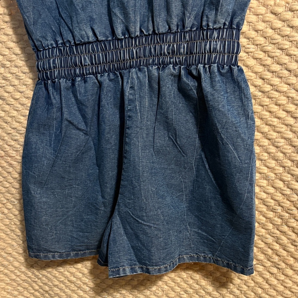 Indulge Dark Blue Denim Jumpsuit - Picture 9 of 11